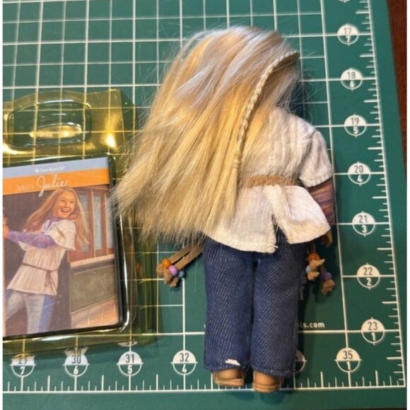 American Girl Mini Doll Julie 8" With Book Box 2007 Collectible Toy - Picture 3 of 7